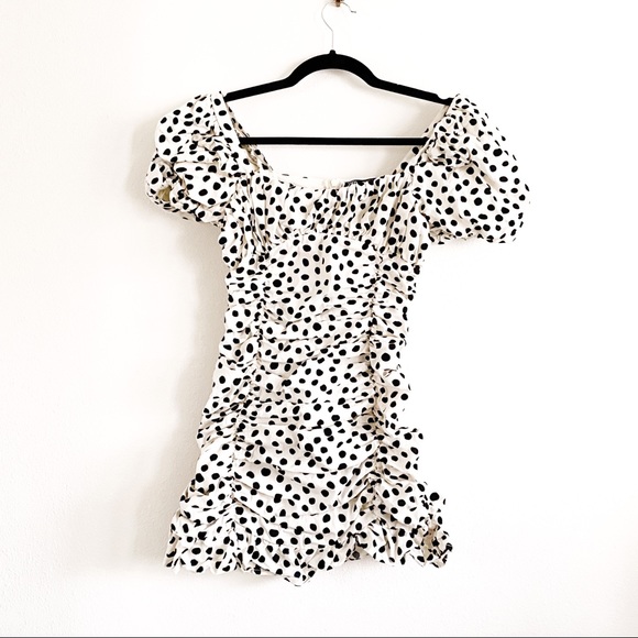 Zara • Ruched Mini Dress - Picture 2 of 3
